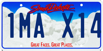 SD license plate 1MAX14