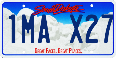 SD license plate 1MAX27