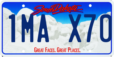 SD license plate 1MAX70
