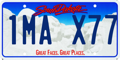 SD license plate 1MAX77