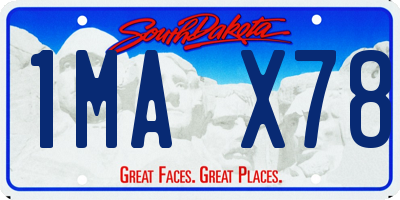 SD license plate 1MAX78