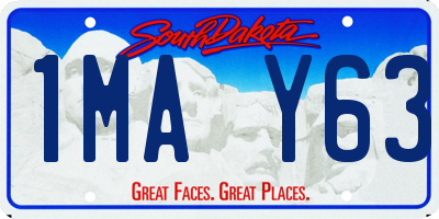 SD license plate 1MAY63