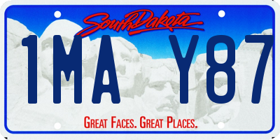 SD license plate 1MAY87