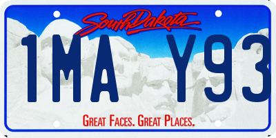 SD license plate 1MAY93