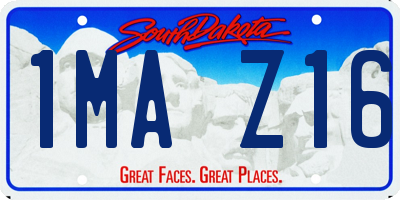 SD license plate 1MAZ16