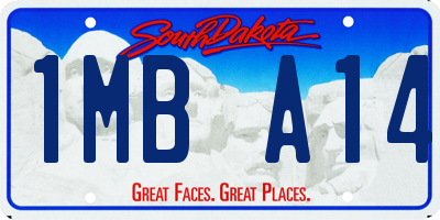 SD license plate 1MBA14