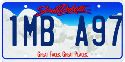 SD license plate 1MBA97
