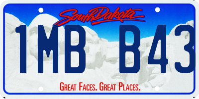 SD license plate 1MBB43