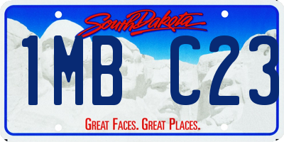 SD license plate 1MBC23