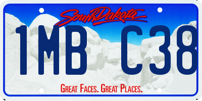 SD license plate 1MBC38