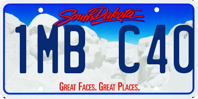 SD license plate 1MBC40