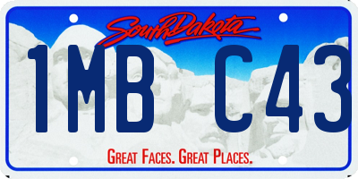 SD license plate 1MBC43
