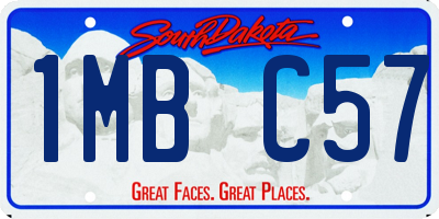 SD license plate 1MBC57
