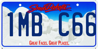 SD license plate 1MBC66