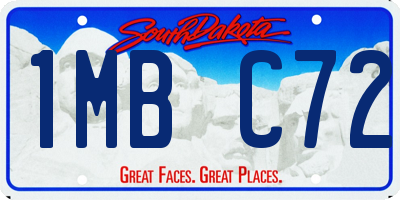 SD license plate 1MBC72
