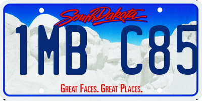 SD license plate 1MBC85