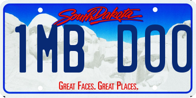 SD license plate 1MBD00