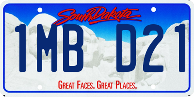 SD license plate 1MBD21