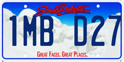SD license plate 1MBD27