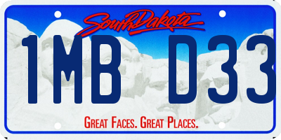 SD license plate 1MBD33