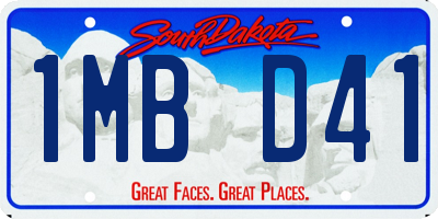 SD license plate 1MBD41