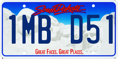 SD license plate 1MBD51