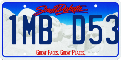 SD license plate 1MBD53