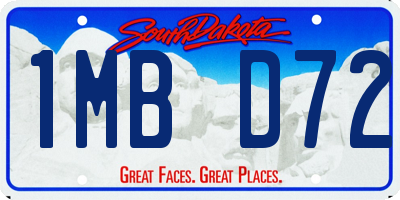 SD license plate 1MBD72