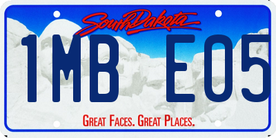 SD license plate 1MBE05