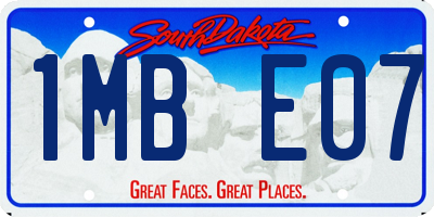 SD license plate 1MBE07