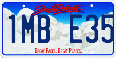 SD license plate 1MBE35
