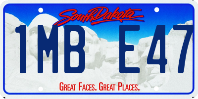SD license plate 1MBE47