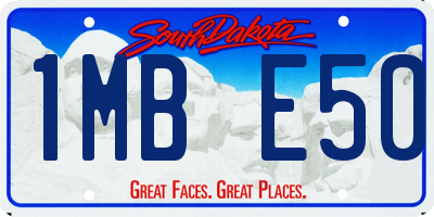 SD license plate 1MBE50