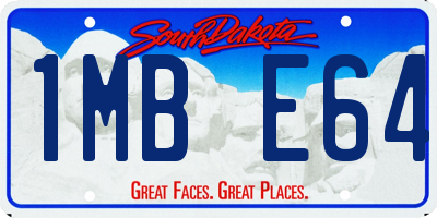 SD license plate 1MBE64