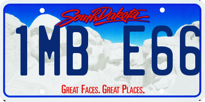 SD license plate 1MBE66