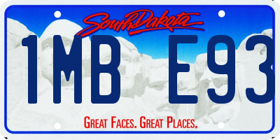 SD license plate 1MBE93