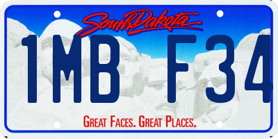 SD license plate 1MBF34
