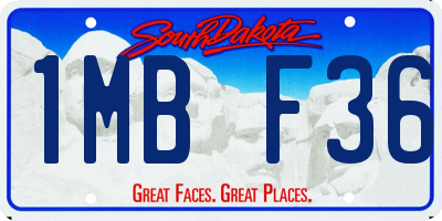 SD license plate 1MBF36