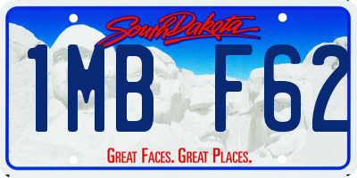 SD license plate 1MBF62