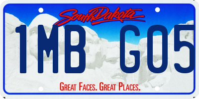 SD license plate 1MBG05