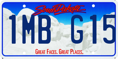 SD license plate 1MBG15