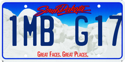 SD license plate 1MBG17