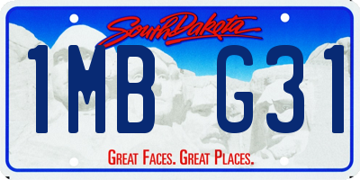 SD license plate 1MBG31