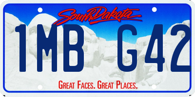 SD license plate 1MBG42