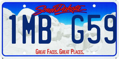 SD license plate 1MBG59