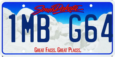 SD license plate 1MBG64