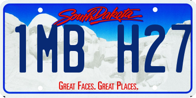 SD license plate 1MBH27
