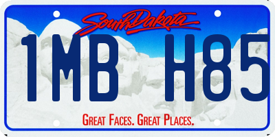 SD license plate 1MBH85