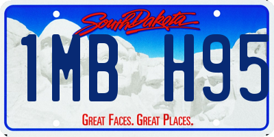 SD license plate 1MBH95