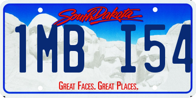 SD license plate 1MBI54